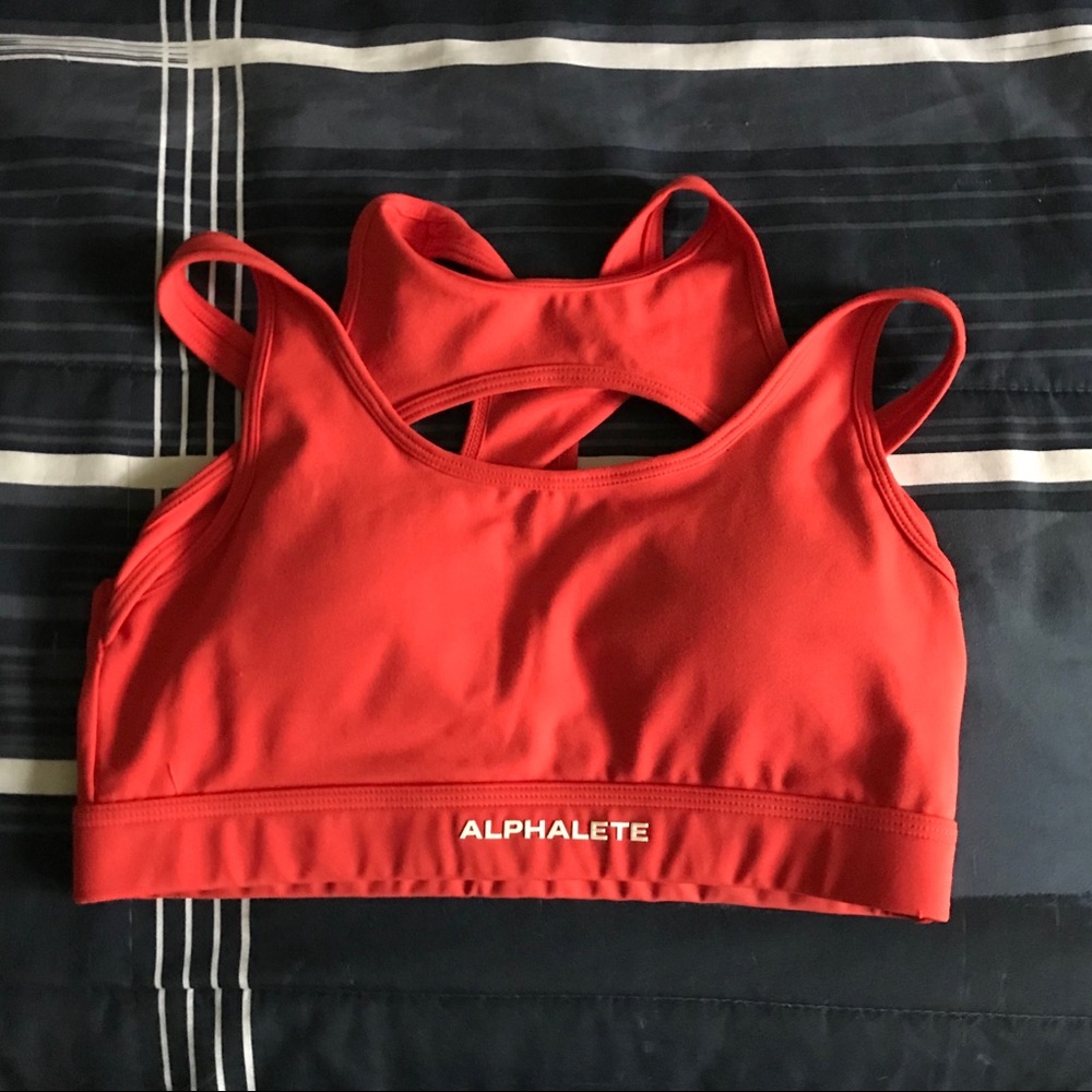 Alphalete Red Sports Bra